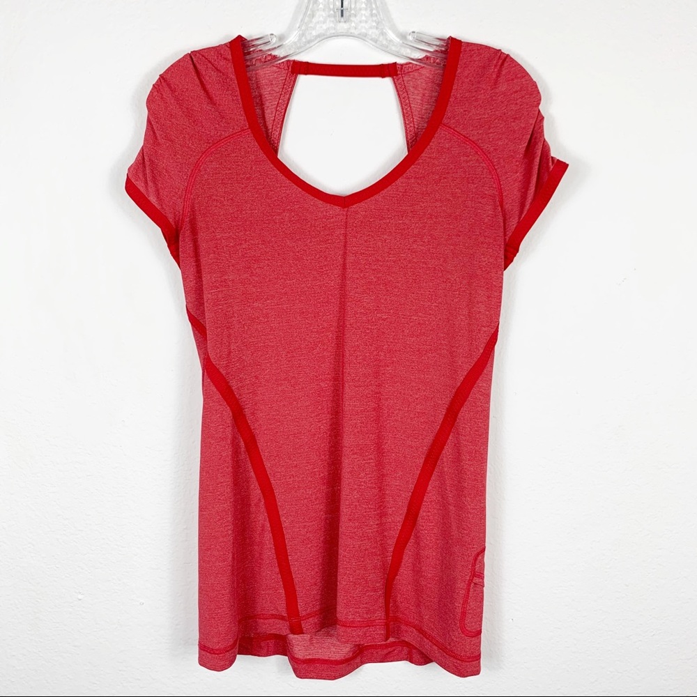 Lululemon Run: Red Team Spirit Tech Short Sleeve